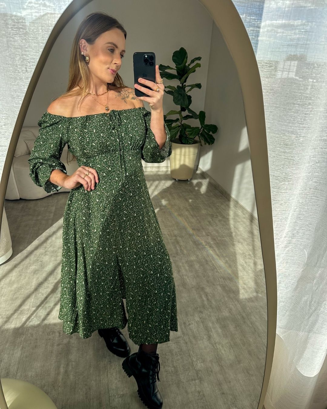 Vestido Ciganinha Manga Longa