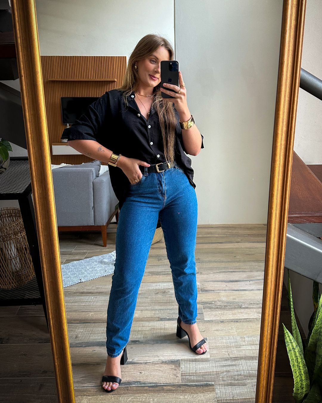 Calça Mom Sara