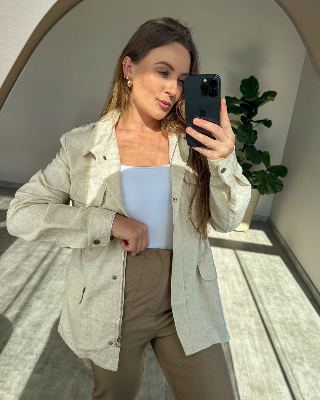 Parka em Linho Karine
