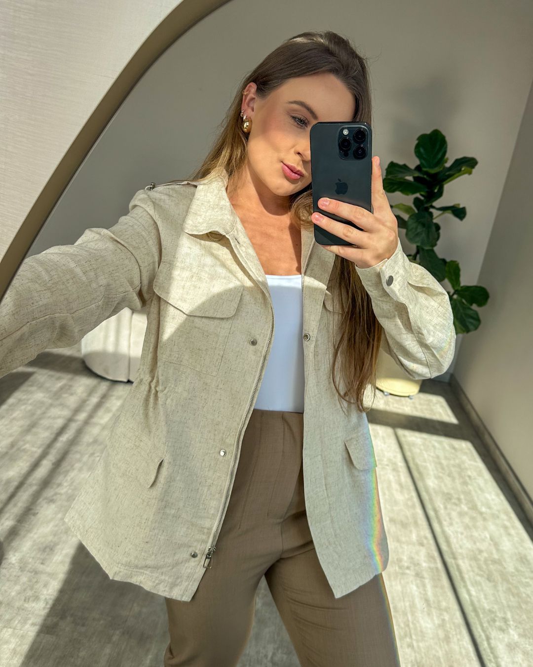 Parka em Linho Karine
