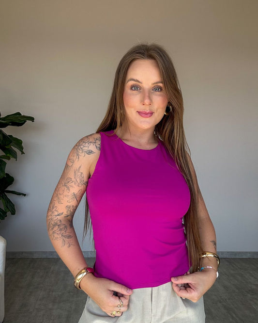 Blusa Regata em Poliamida Joaquina