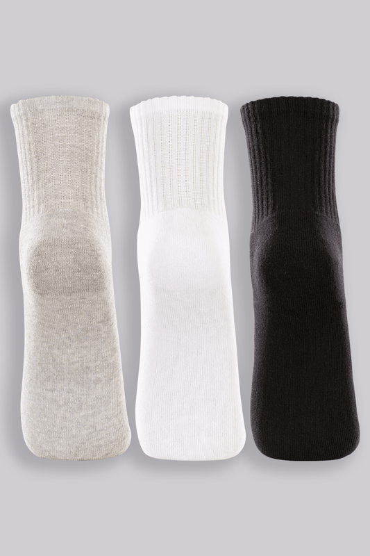 Kit Com 3 Pares de Meia Cano Médio