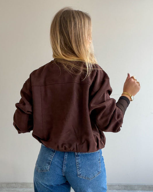Jaqueta em Suede Sabrina