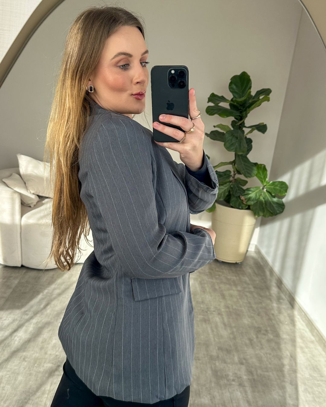 Blazer Alfaiataria Risca de Giz