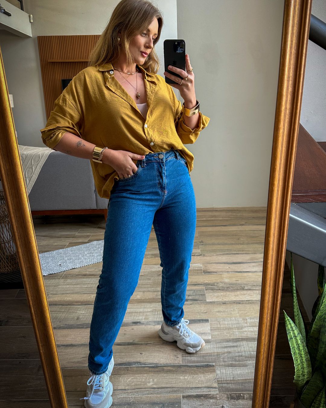 Calça Mom Sara