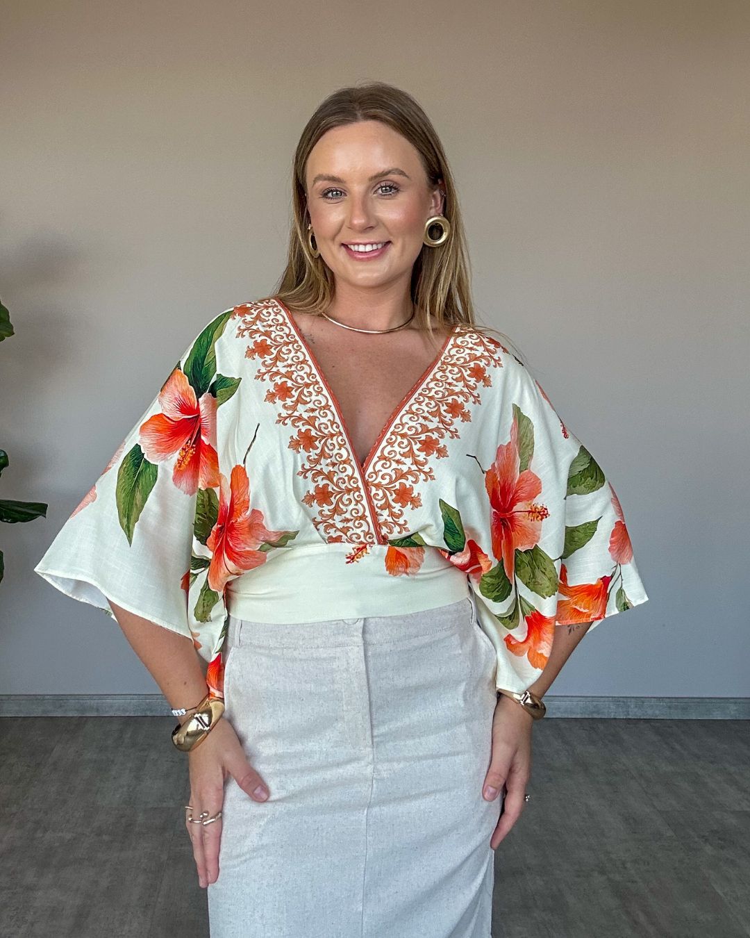 Blusa de Amarração nas Costas