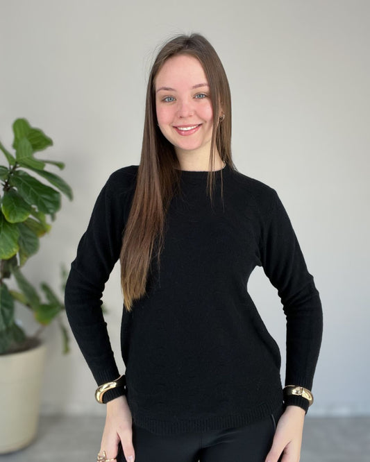 Blusa Modal com Listras de Onda