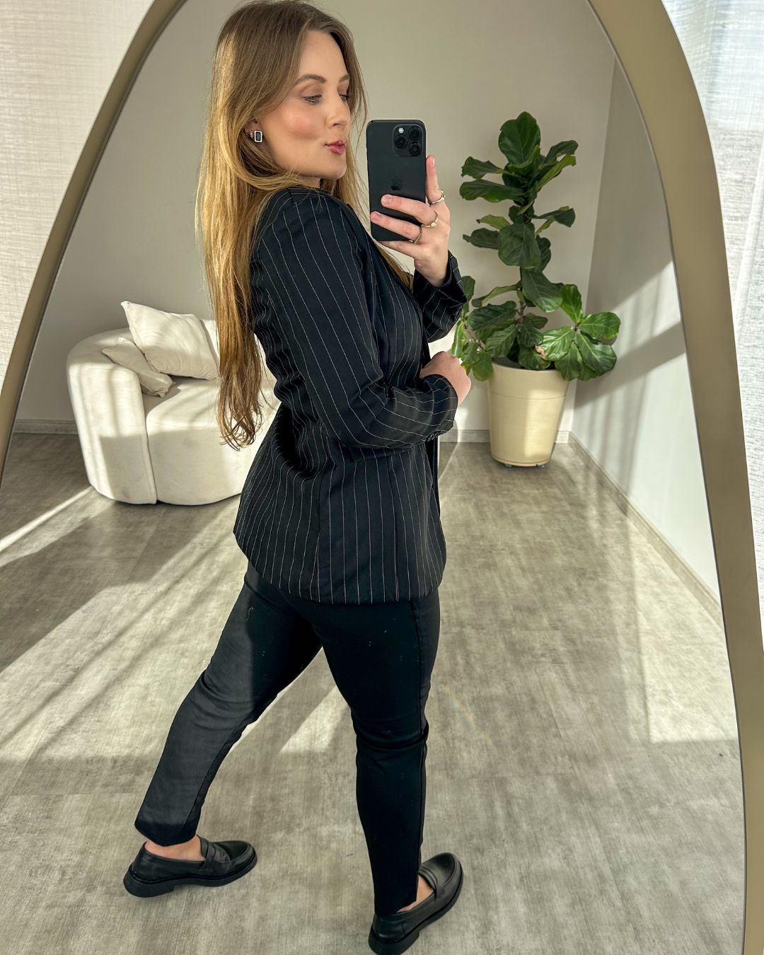 Blazer Alfaiataria Risca de Giz