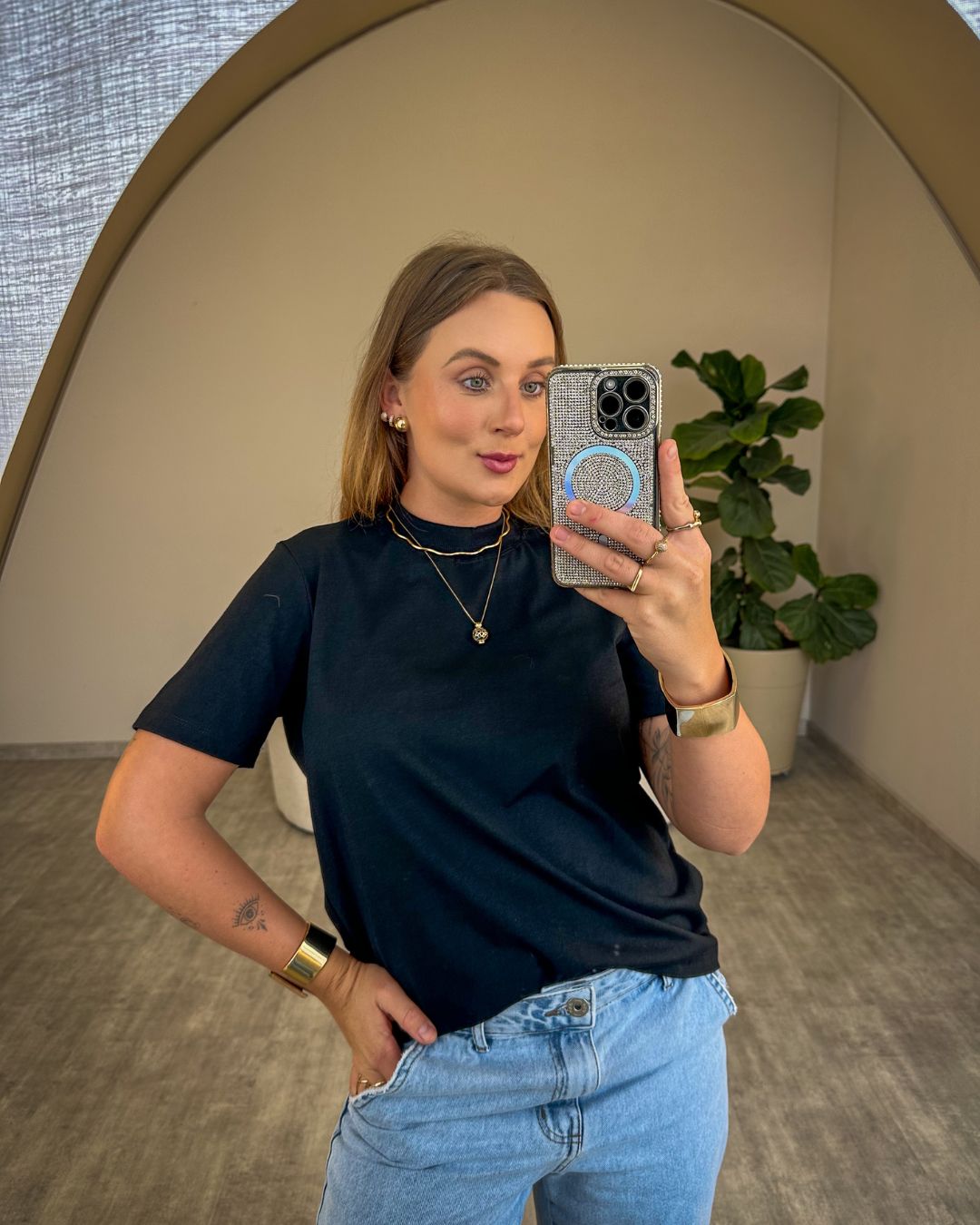 T-shirt Básica Golinha Alta