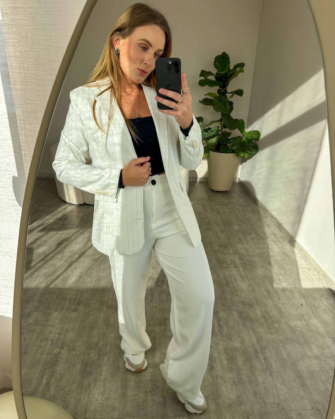 Blazer Alfaiataria Risca de Giz
