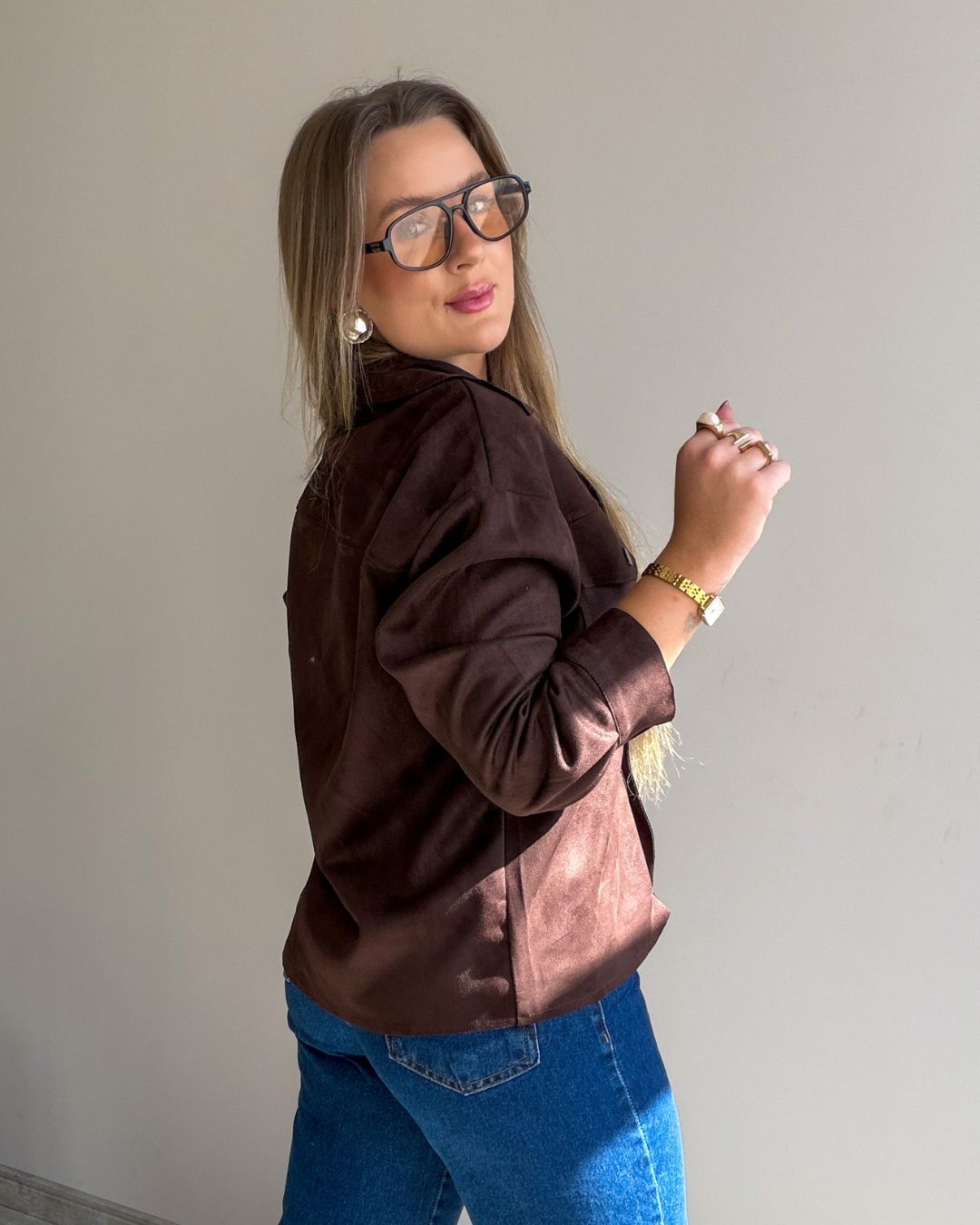 Camisa de Suede Beatriz