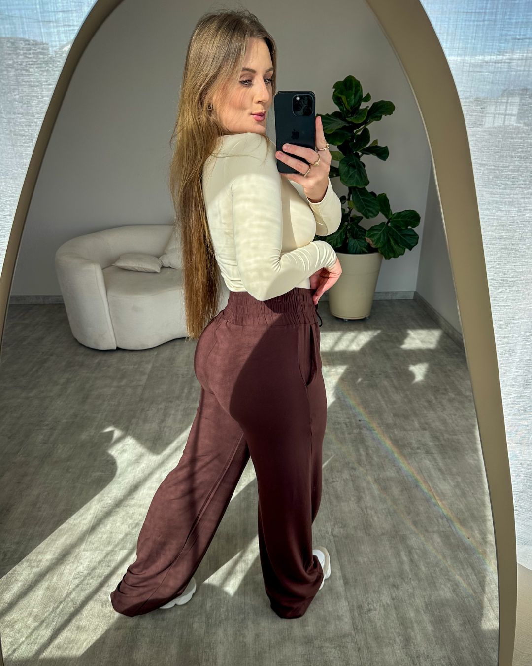 Calça Pantalona Moletinho
