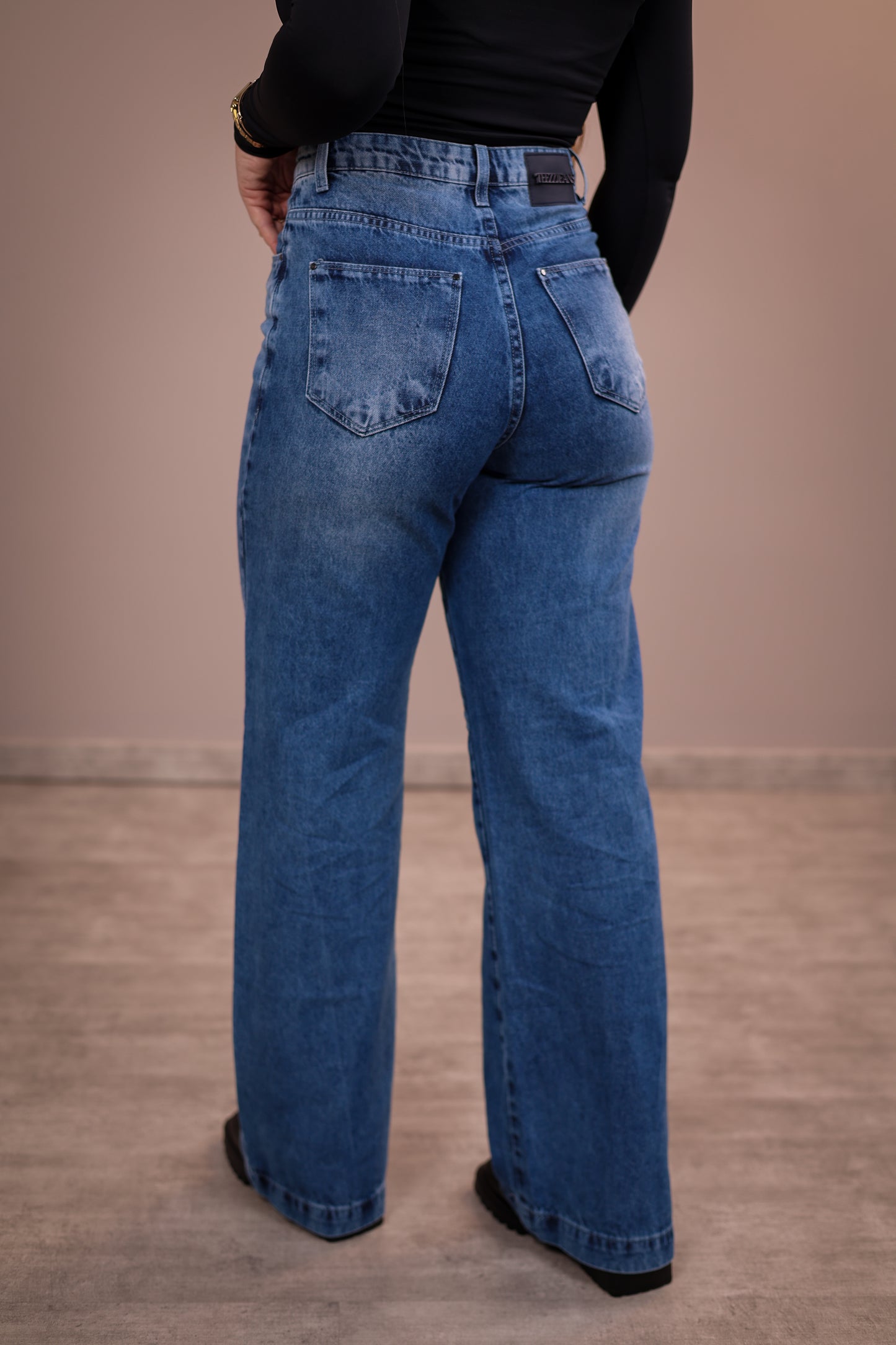 Calça Wide Leg Jeans