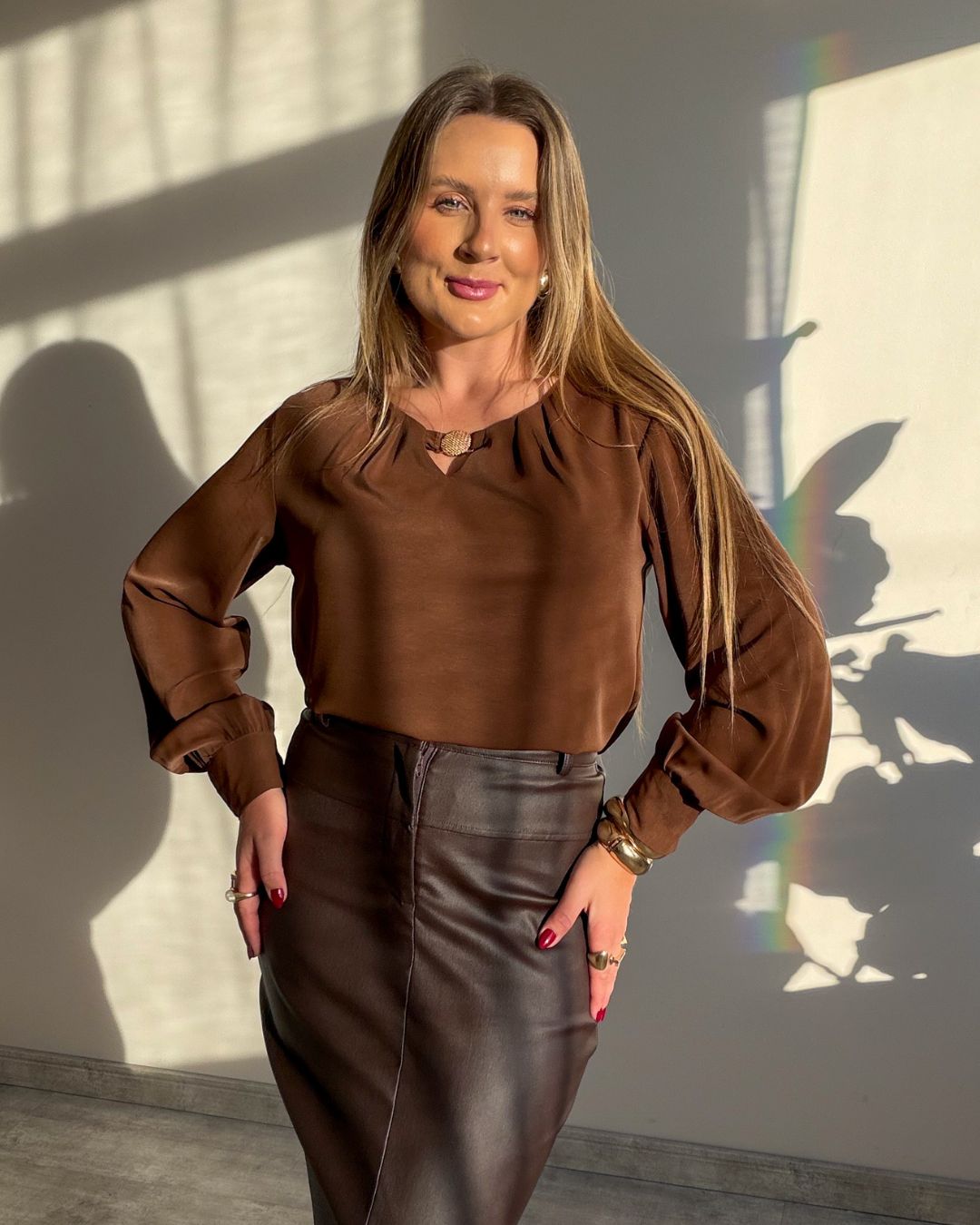 Blusa com Detalhe no Decote