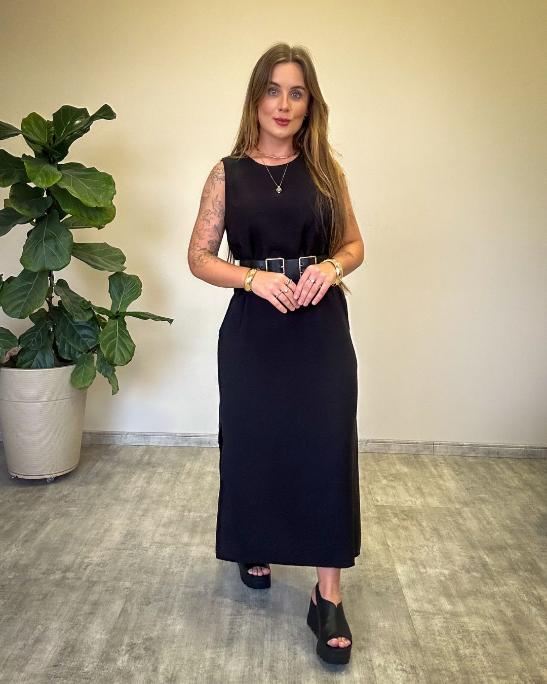 Vestido Regata em Alfaiataria