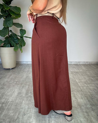 Saia Midi Linho