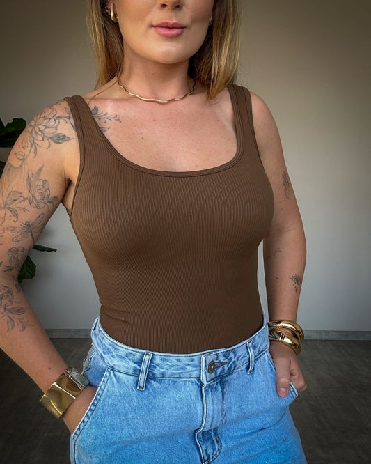 Body Canelado de Alta Compressão