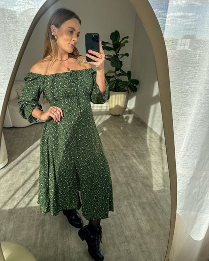 Vestido Ciganinha Manga Longa