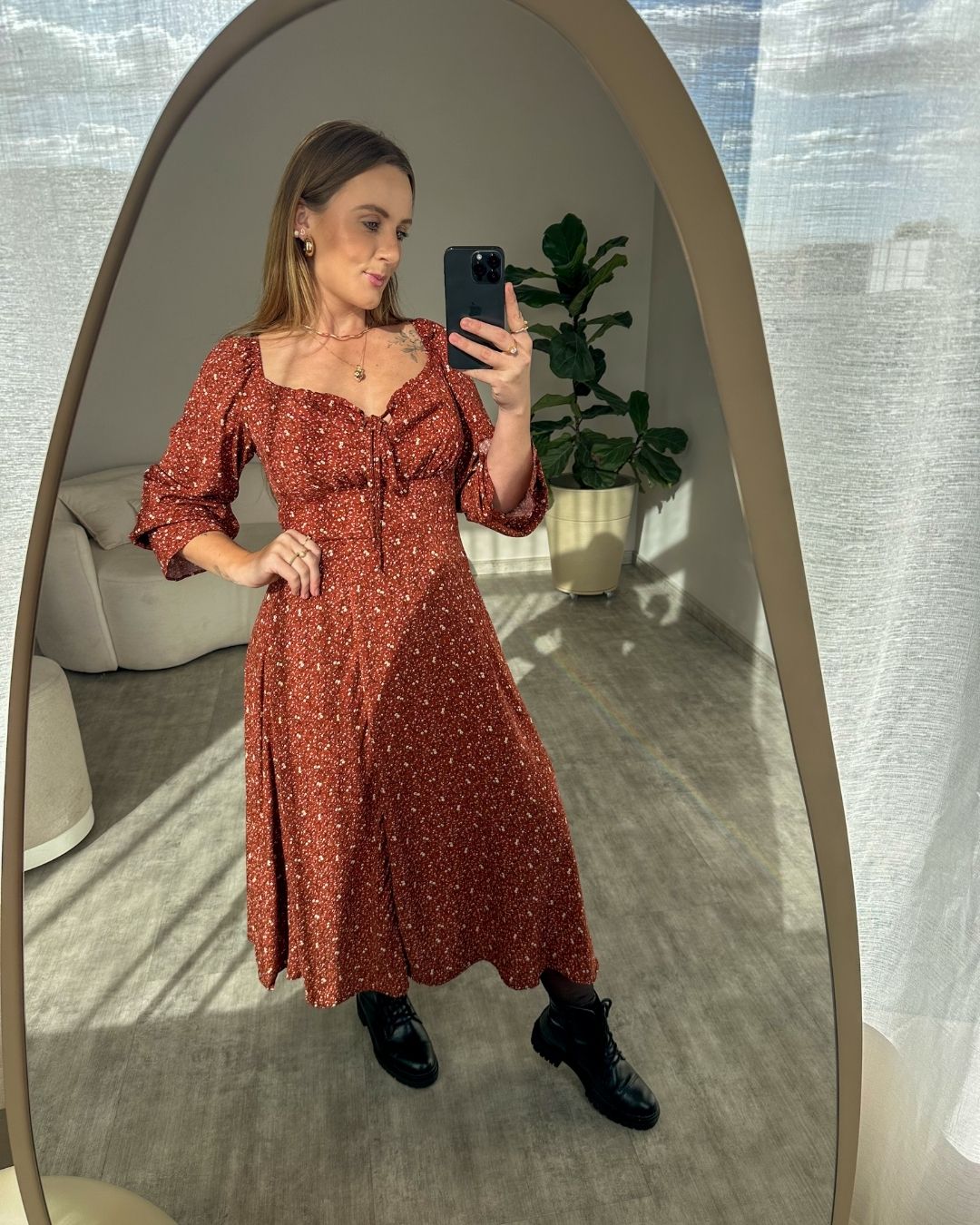 Vestido Ciganinha Manga Longa