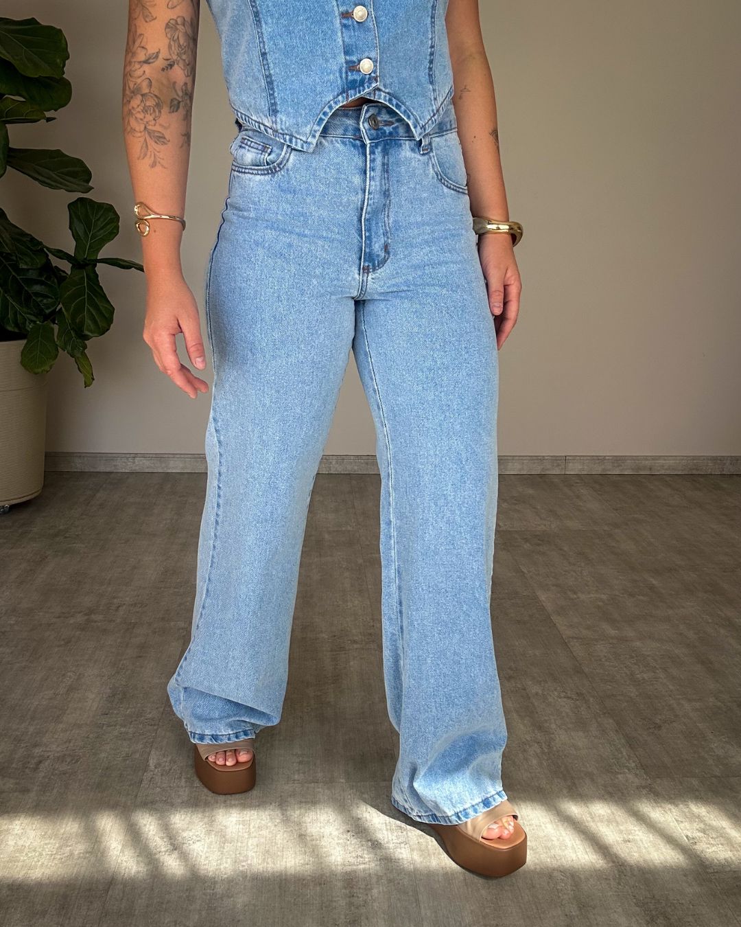 Calça Wide Leg NXO Extra