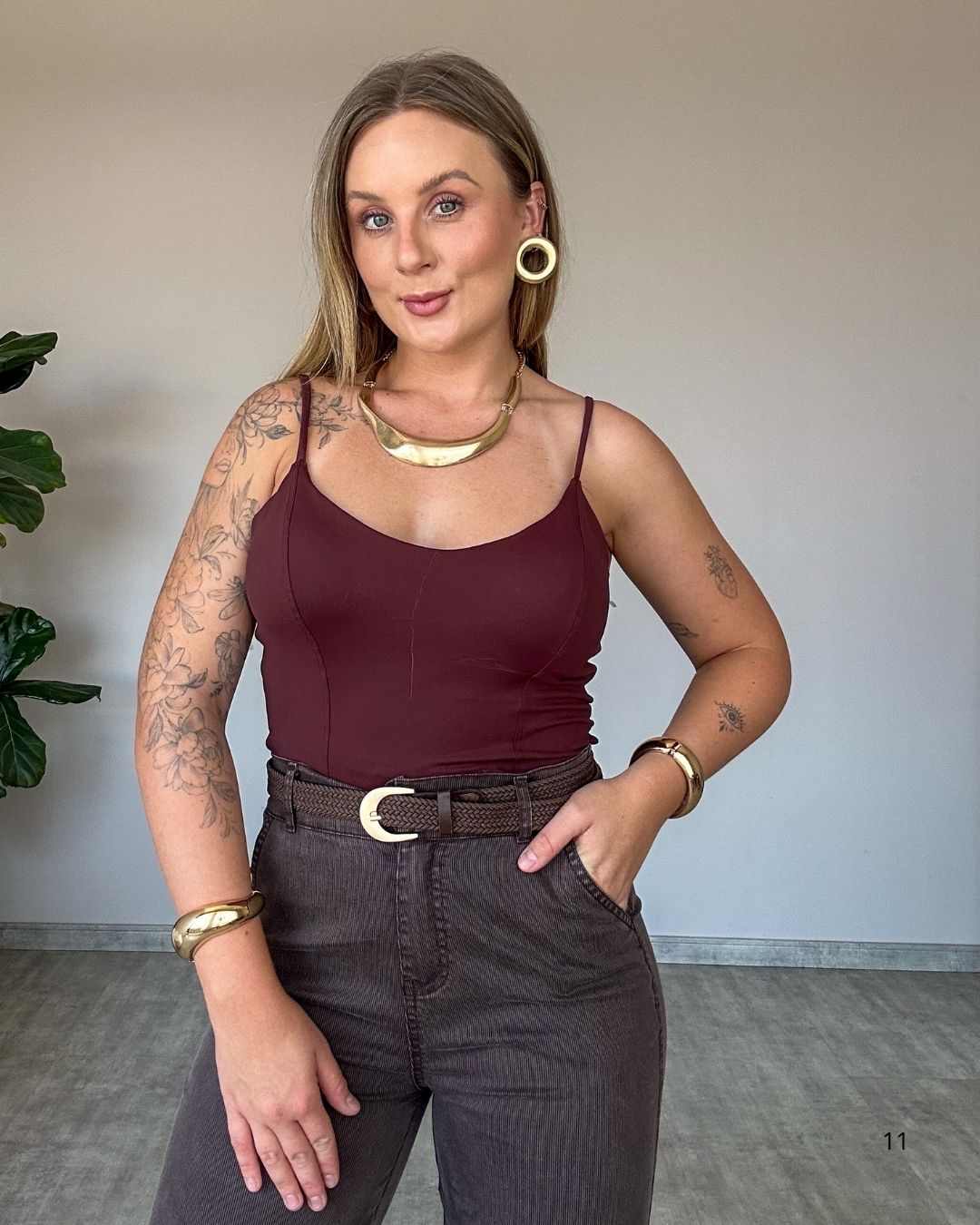 Regata de Poliamida com Alcinha Fina e Bojo