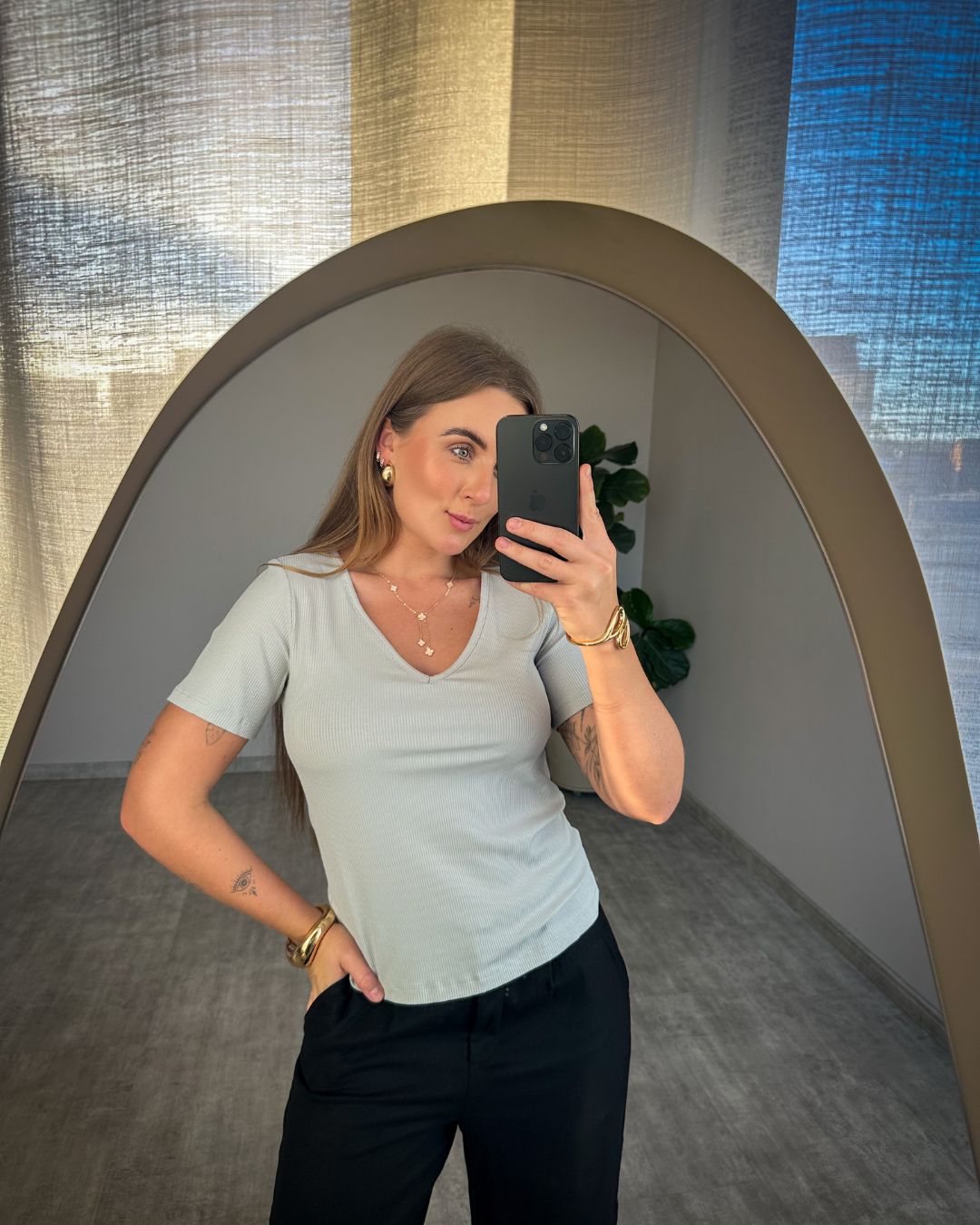 Blusa Canelada Carol