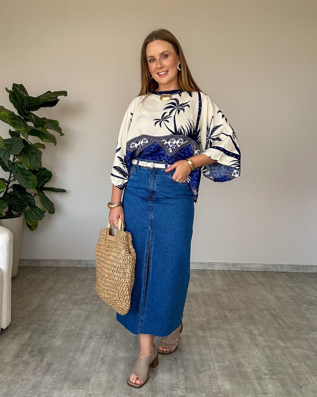 Blusa Ampla Estampada