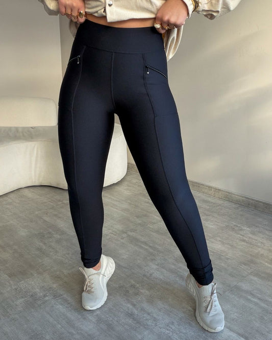 Legging Térmica com Zíper Lateral
