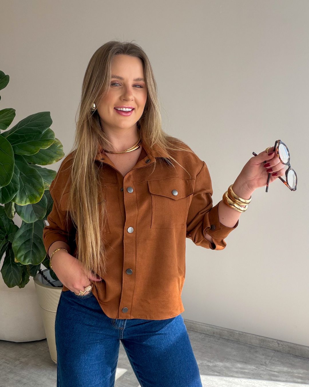 Camisa de Suede Beatriz