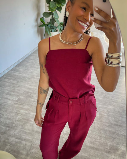 Conjunto Calça e Blusa Flora