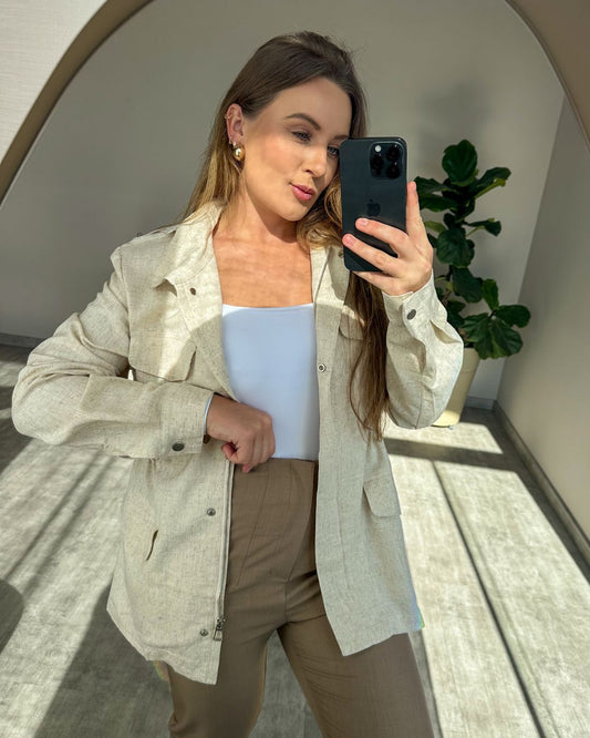 Parka em Linho Karine