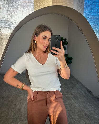 Blusa Canelada Carol