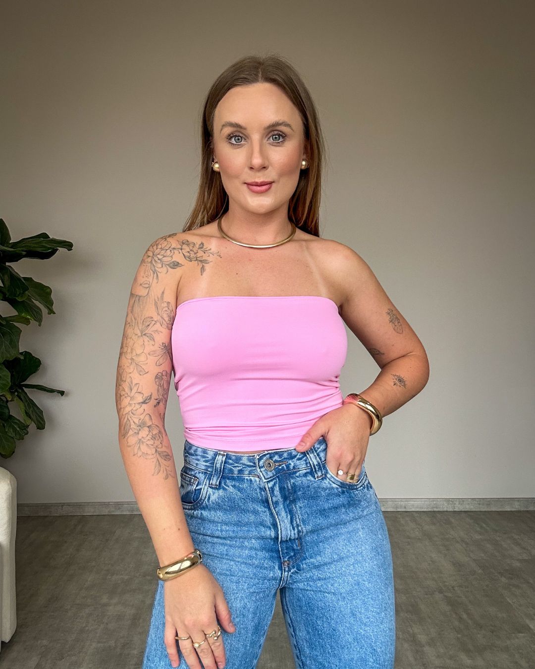 Top Faixa Tube Poliamida