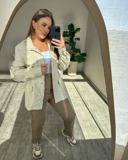 Parka em Linho Karine