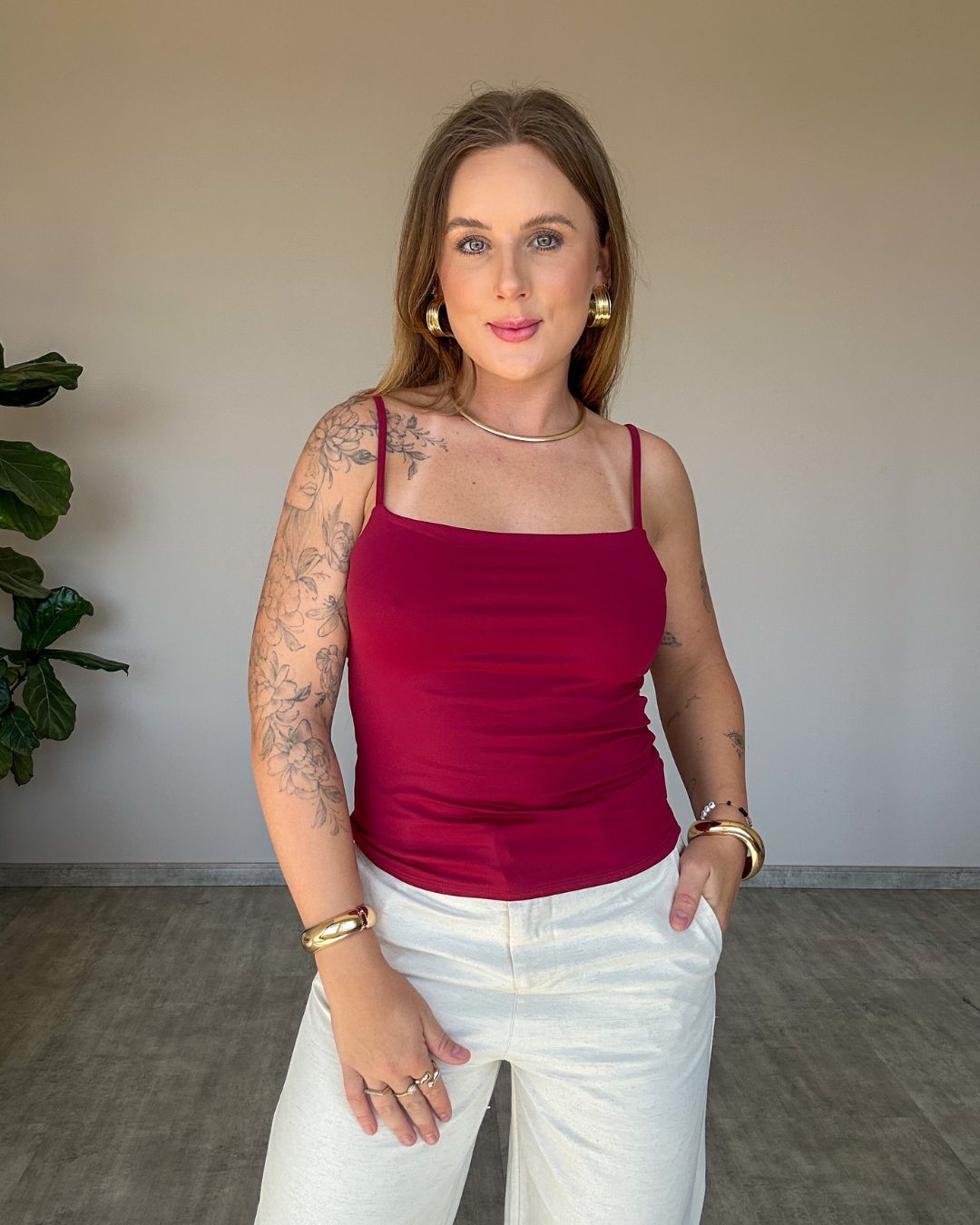 Blusa de Alcinha em Poliamida