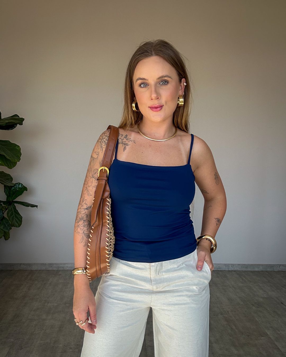 Blusa de Alcinha em Poliamida