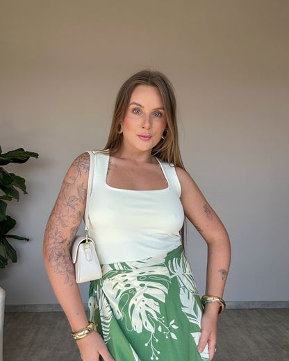 Blusa Regata em Poliamida Joaquina