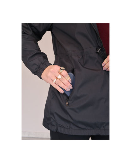 Parka Forrada com Ajuste na Cintura