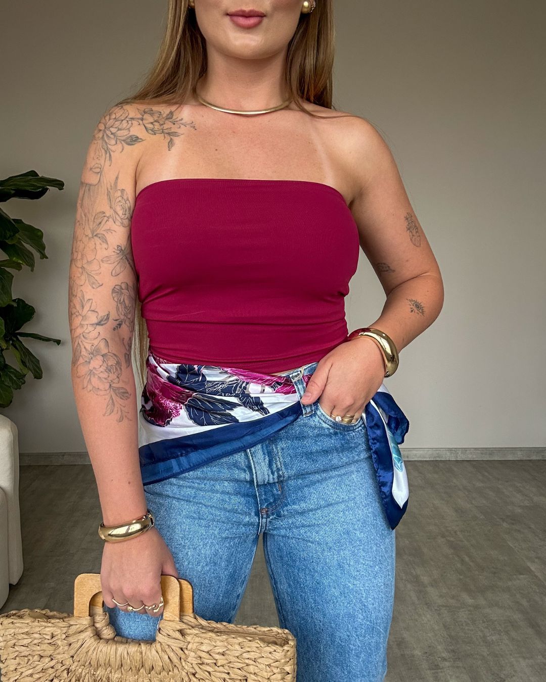 Top Faixa Tube Poliamida