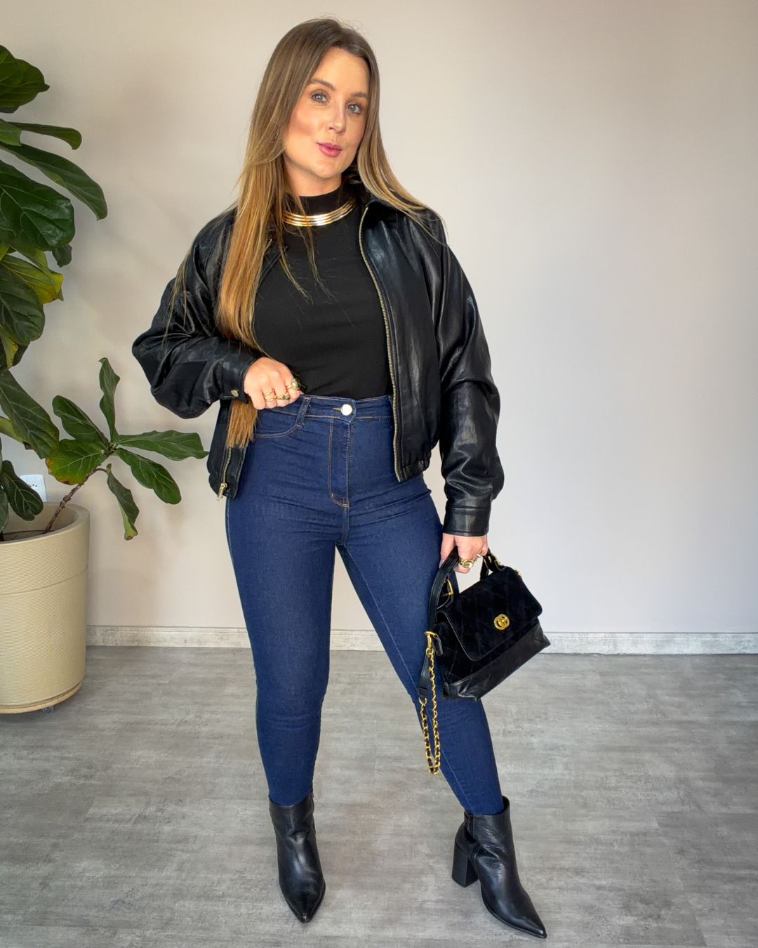 Calça Jeans Skinny Luxure Dark Blue