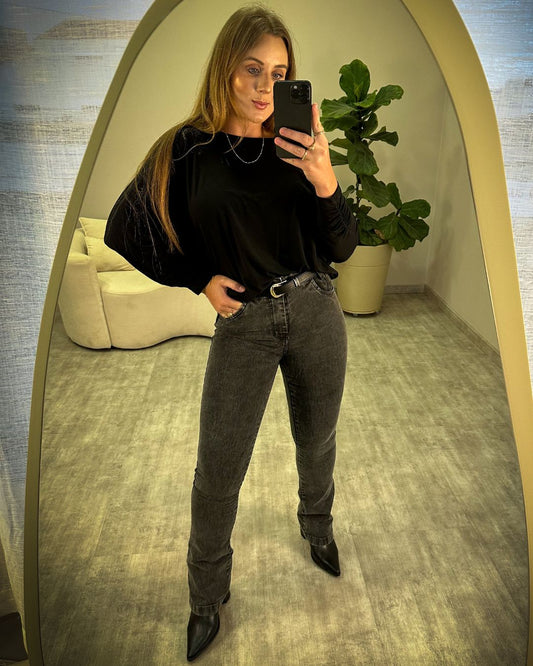 Calça Flare Estonada Rotieh