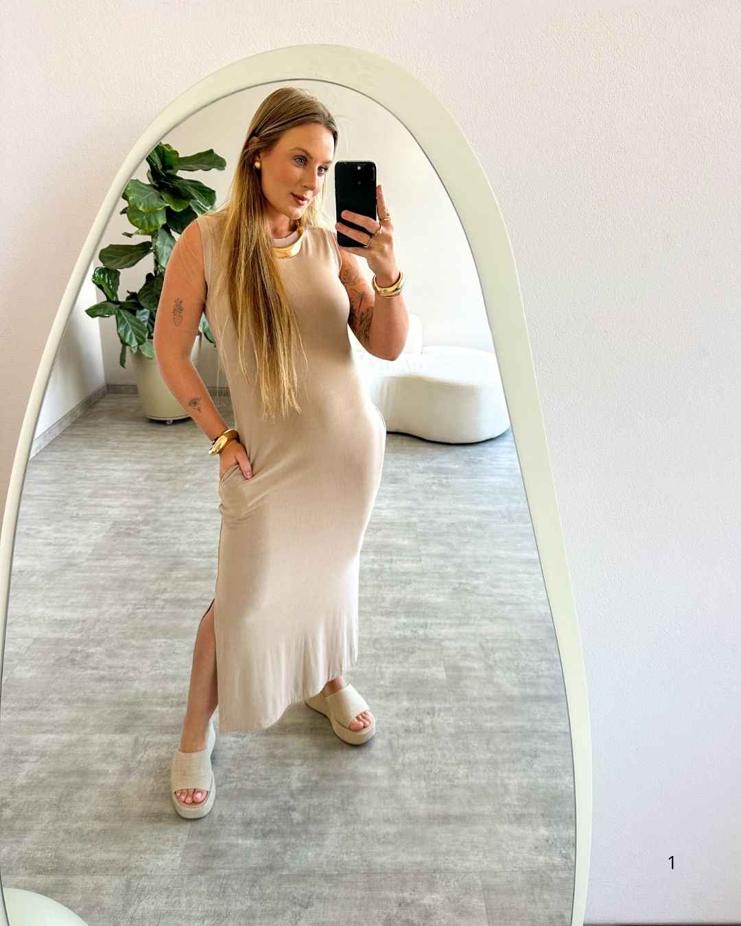 Vestido Moletinho Regata