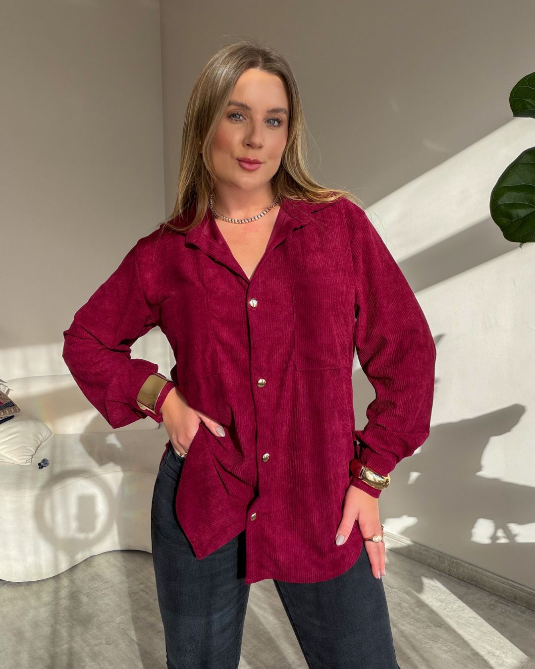 Camisa em Cotelê
