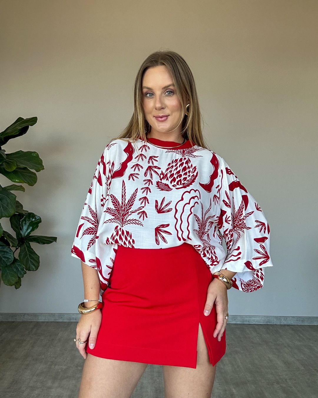 Blusa Ampla Estampada