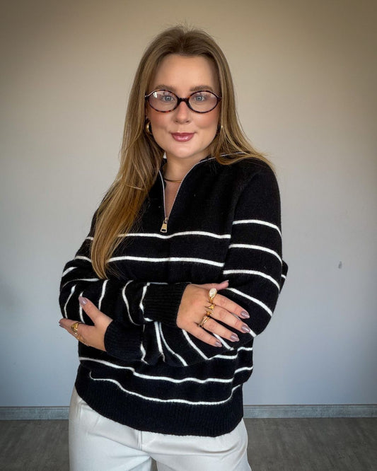 Blusão Listrado Urban Zip