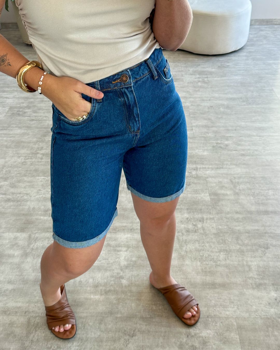 Bermuda Jorts Barra Dobrada