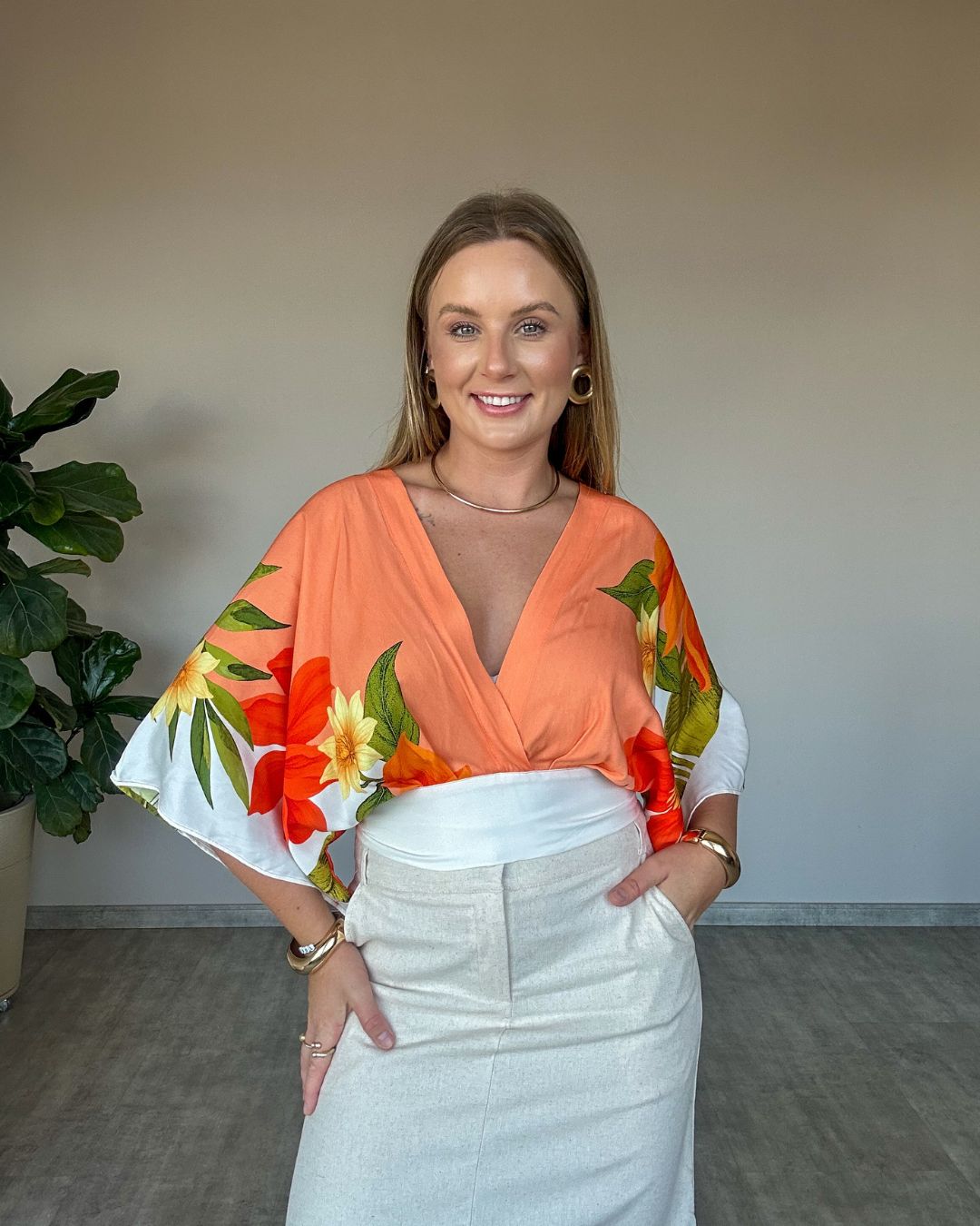 Blusa de Amarração nas Costas