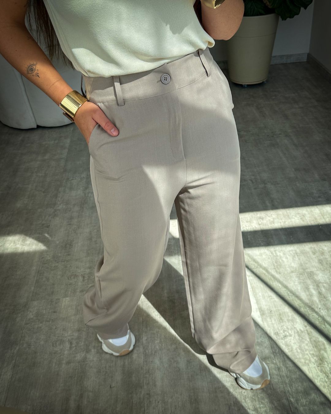 Calça Pantalona Alfaiataria Laura