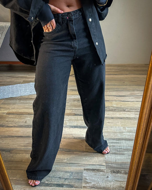 Calça Wide Leg Preta