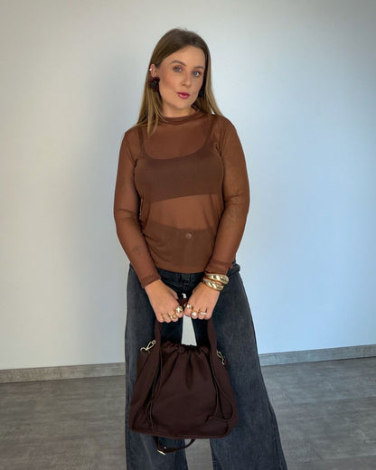 Blusa de Tule Feminina